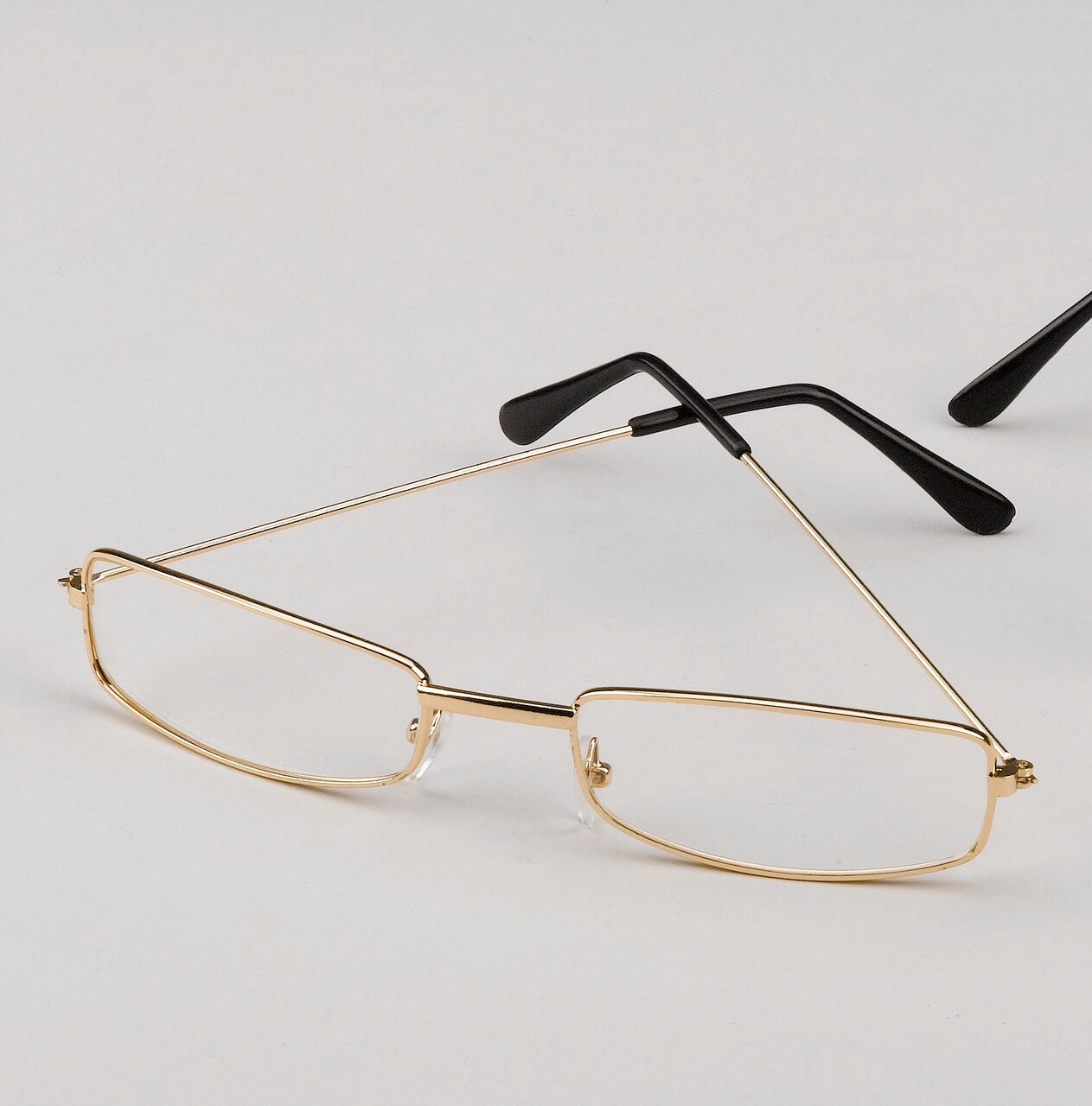 The Costume Center Rectangular Santa Claus Glasses Costume Accessory - One Size Fits Most